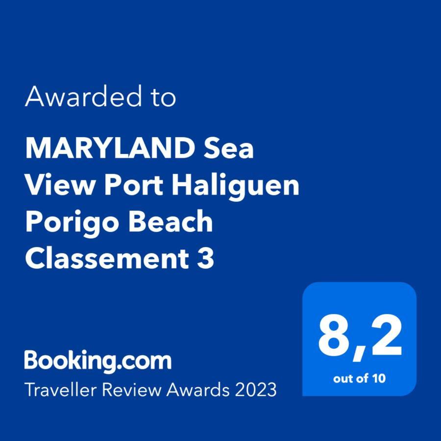 Maryland Vue Mer Port Haliguen Plage Du Porigo キブロン エクステリア 写真
