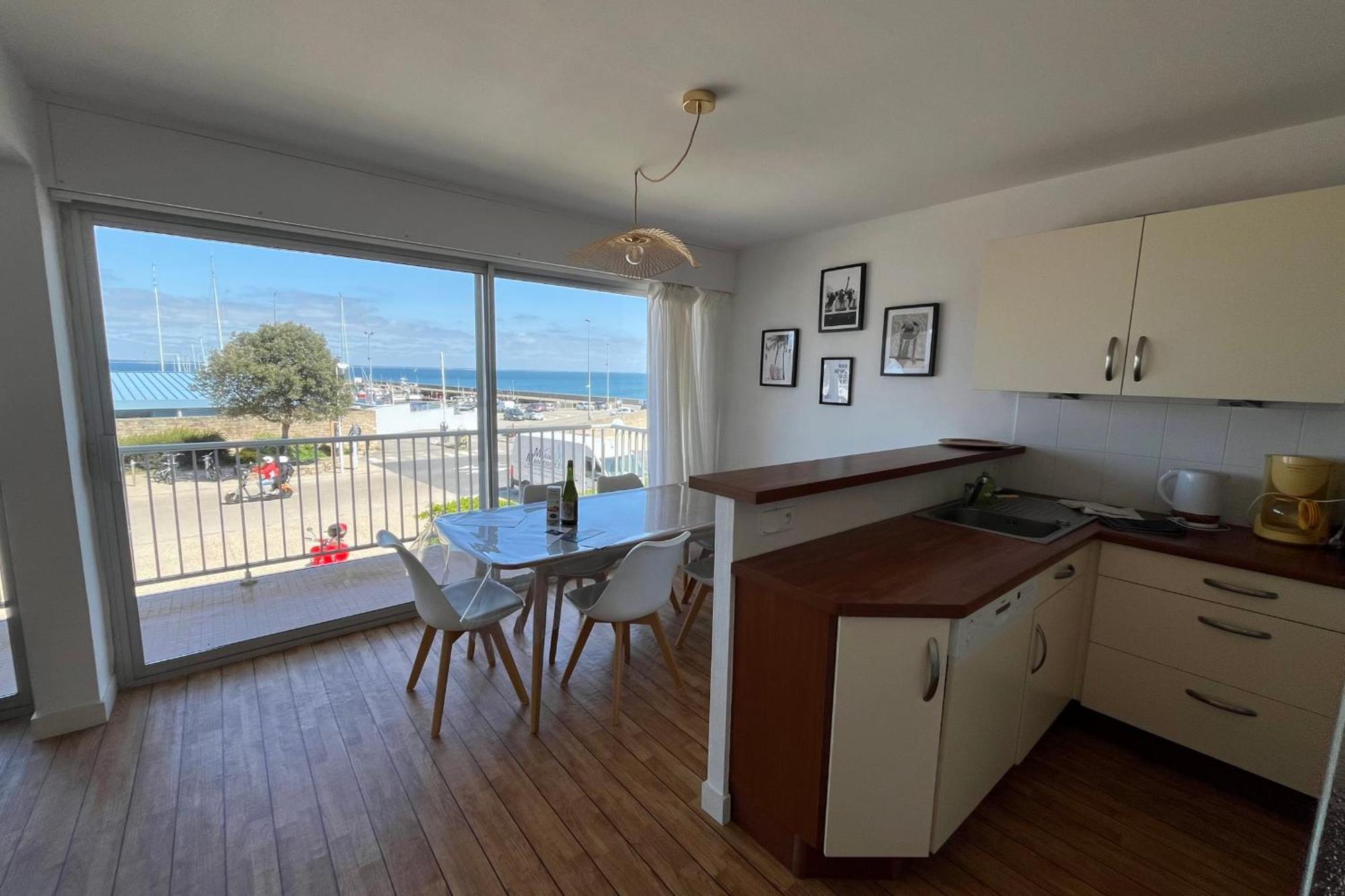 Maryland Vue Mer Port Haliguen Plage Du Porigo キブロン エクステリア 写真